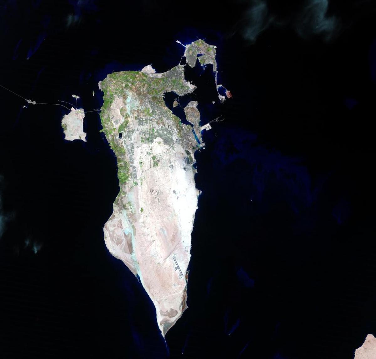 mapa Bahrainu satelit