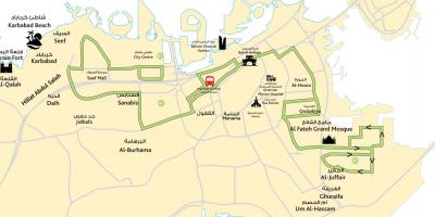 Mapa centru grada Bahrainu