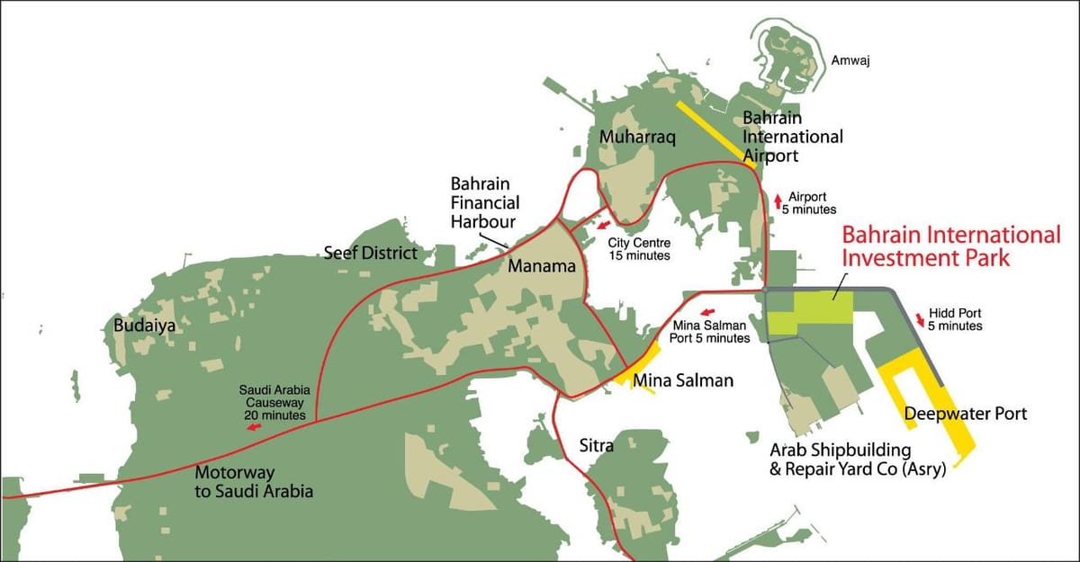 mapa Bahrainu 2030