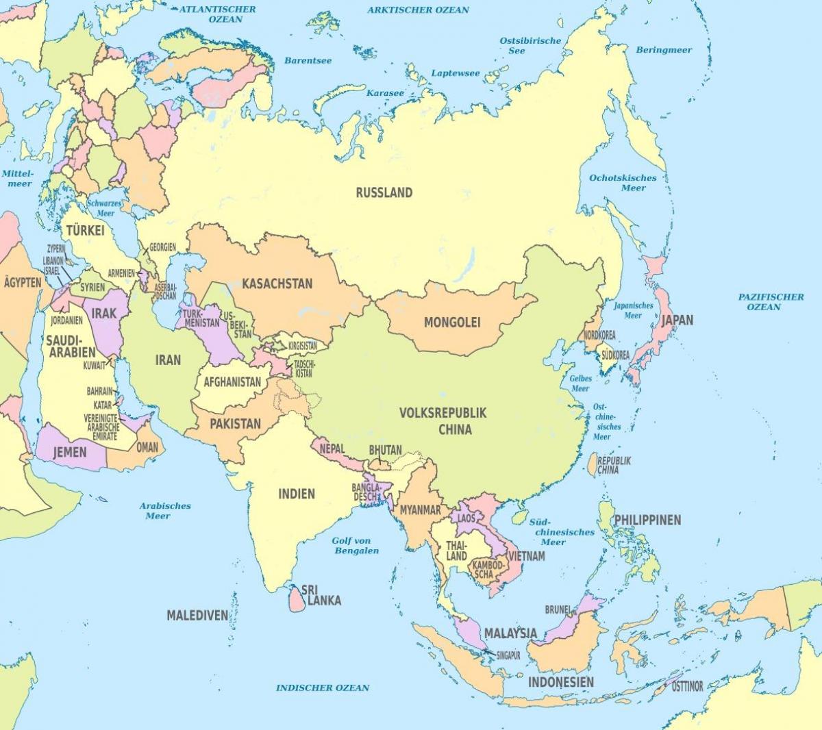mapa Bahrainu aziji