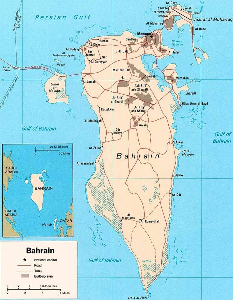 mapa Bahrainu mapu lokator