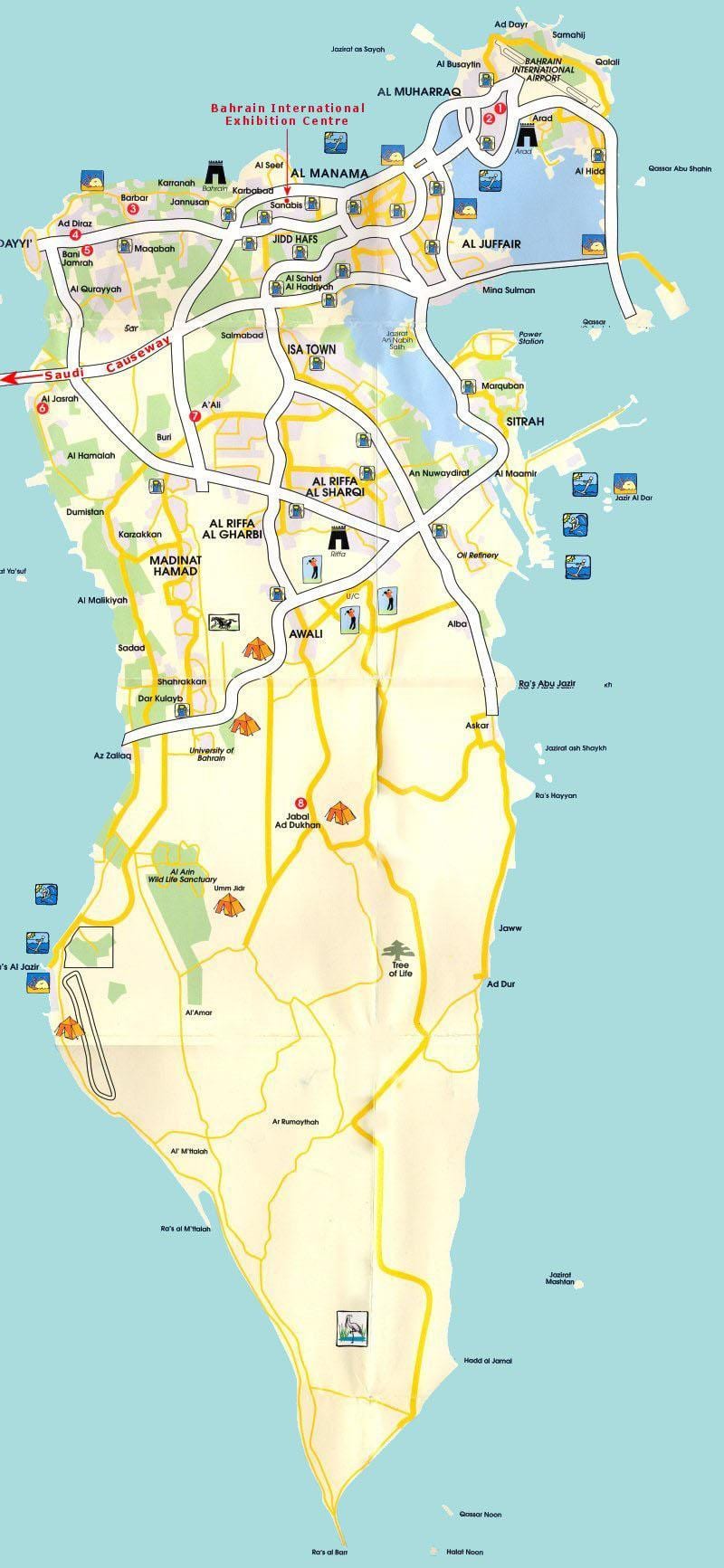 mapa Bahrainu slične