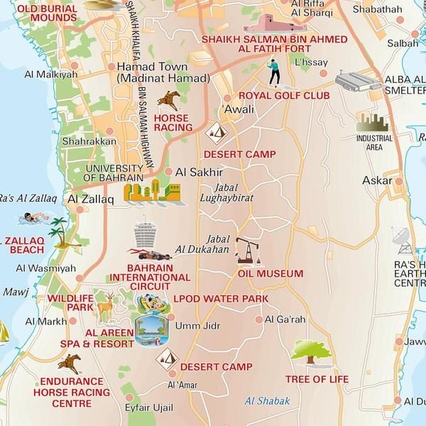 mapa drvo života Bahrainu