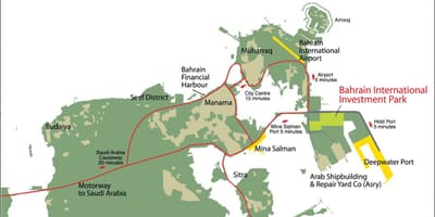 Mapa Bahrainu 2030