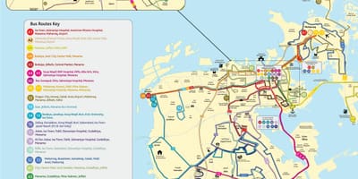 Mapa Bahrainu bus