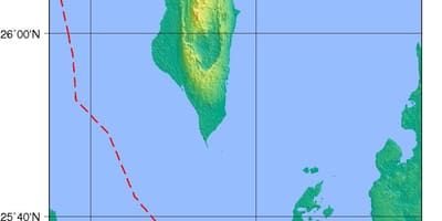 Mapa Bahrainu fizički