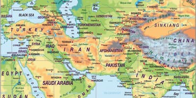 Mapa Bahrainu karti svijeta atlas
